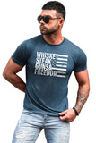 USA Flag Print Men's Tee