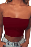Strapless Tube Crop Top