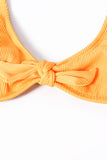Knot Center Ribbed Vest Two-piece Swimwear