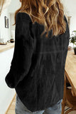 Textured Solid Color Basic Shirt