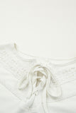 Lace up Contrast Wrist Long Sleeve Top
