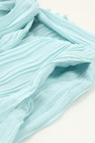 Ruffled Waist Pleated Shorts with Belt