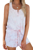 Tie Dye Sleeveless Shorts Lounge Set