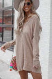 Taupe Long Sleeve Sweater Dress