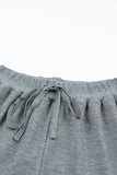 Drawstring High Waist Straight Leg Pants
