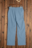 Elastic Waist Drawstring Wide Leg Pants