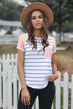 Striped Camo Pocketed Patch Tee