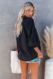 Plain Relaxed Fit Crew Neck Pullover Sweatshirt