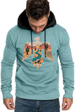 Desert ROAM FREE Graphic Pocketed Men's Hoodie