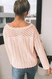 Solid Drop Shoulder Knit Sweater