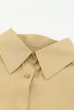 Billowy Sleeves Pocketed Shirt