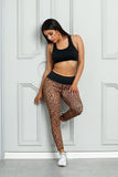 Mocha Leopard Print Active Leggings