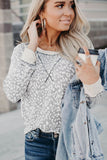 Long Sleeve Leopard Print Top