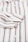 Striped Buttons Closure Long Sleeve Shirt