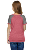 Raglan Sleeve Kid Tee with Side Buttons