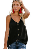 Spaghetti Strap Buttoned Tank Top