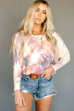 Tie Dye Long Sleeve Blouse