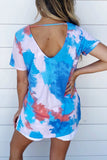 Cage Detail Tye Dye Top