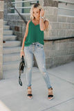 Scallop Edge Tank Top