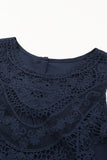 Lace Detail Buttons Back Sleeveless Top