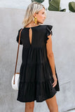 Pocket Tiered Ruffled Mini Dress
