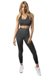 Criss Cross Bra and High Waist Leggings Sports Wear