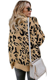Leopard Cozy Long Sleeves Turtleneck Sweater
