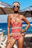 Mesh Patchwork One-piece Swimsuit