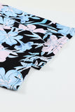 Palm Leaves Print Spaghetti Strap Wide Leg jumpsuit
