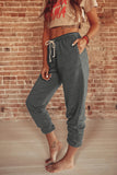 Drawstring Waist Pockets Sweatpants