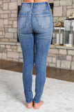 Medium Wash Distressed Skinny Jeans