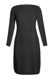 Coffee Womens Hand Knitted Sweater Dress