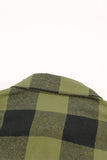 Turn-down Collar Plaid Shirt Coat