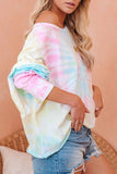 Rainbow Tie Dye Pullover Long Sleeve Top