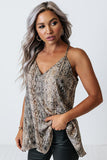 Floral Print V Neck Spaghetti Strap Tank Top