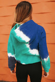 Colorblock Tie-dye Hoodie