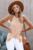 Keyhole Knit Tank Top
