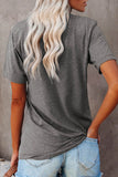 Be Kind Heart Print O-Neck T-shirt