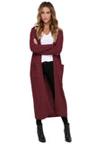 Cable Knit Open Front Long Cardigan