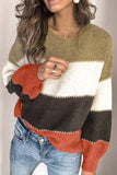 Pullover Colorblock Winter Sweater