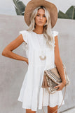 Pocket Tiered Ruffled Mini Dress