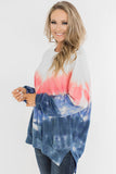 Ombre Tie Dye Pullover Top