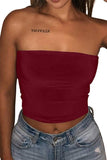 Strapless Tube Crop Top