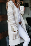 Pocketed Cotton Blend Cardigan