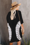 Tie Dye Open Front Beach Cover Up