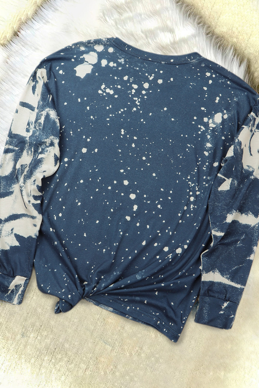 Christmas Trees Bleached Long Sleeve Top