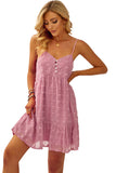 Polka Dot Texture Slip Mini Dress