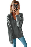 Zip Collar Sweatshirt