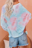 Rainbow Tie Dye Pullover Long Sleeve Top