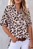 Python Print Short Sleeve Shirt    Leopard Print Short Sleeve Shirt